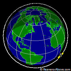 View from above orbital plane