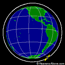 View from above orbital plane